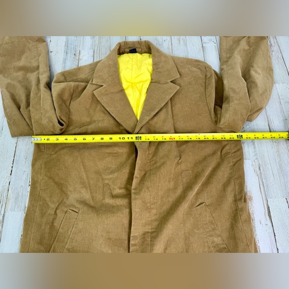 Vintage J. Crew Lined Trench Overcoat XL Tan - Picture 4 of 12